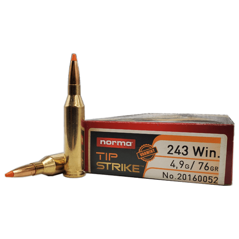 243 Win – Norma 76 Grain Tip Strike