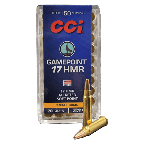 17 HMR – CCI Gamepoint 20 Grain Jacketed Soft Point