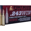 Fort Scott Munitions 243 Win 70 grain TUI LEAD FREE Hunting/Defense (20 rd box)