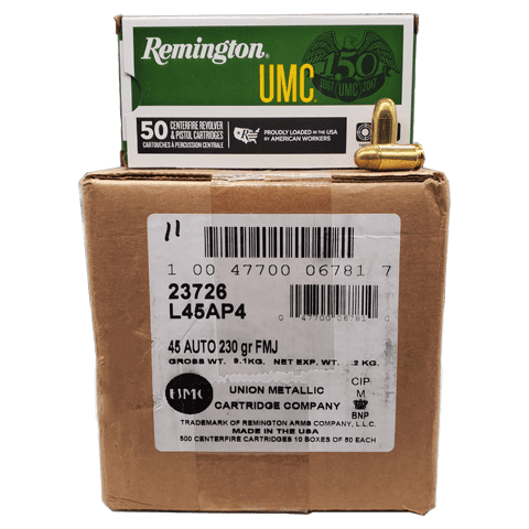 45 Auto – Remington UMC 230 Grain FMJ Case