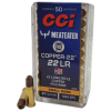 22 Long Rifle – CCI “MeatEater” 21 Grain Copper Polymer HP