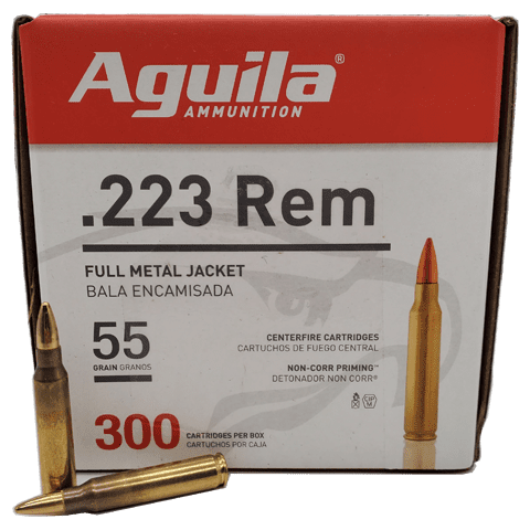 223 Rem – Aguila 55 Grain FMJ Bulk Pack