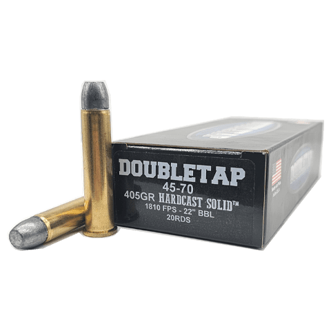 45-70 – Doubletap 405 Grain Hardcast Solid Lead – 20 Rounds