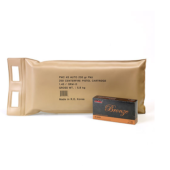 45 ACP – 230 gr FMJ – PMC Battle Packs (45A-BP) – 750 Rounds