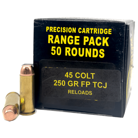 45 Colt – Remanufactured Precision Cartridge 250 Grain FP/TCJ – 50 Rounds