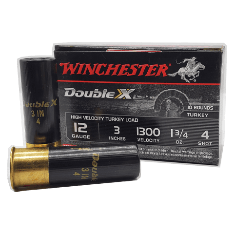 12 Gauge – Winchester 3″ Double X HV Turkey #4 Shot – 10 Rounds