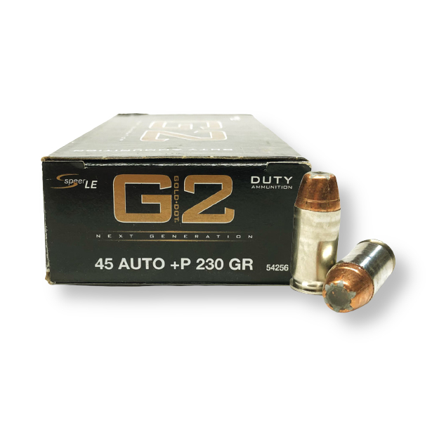 45 ACP – 230 gr JHP +P – Speer Gold Dot G2 (54256) – 1000 Rounds