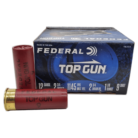 12 Gauge – Federal 2-3/4″ Top Gun #9 Shot